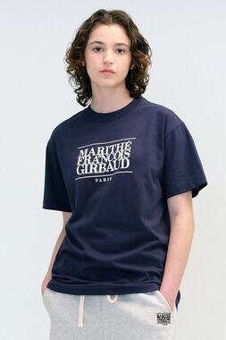Marithe Francois Girbaud One Vintage T Shirt Mirrored Logo Navy Size M